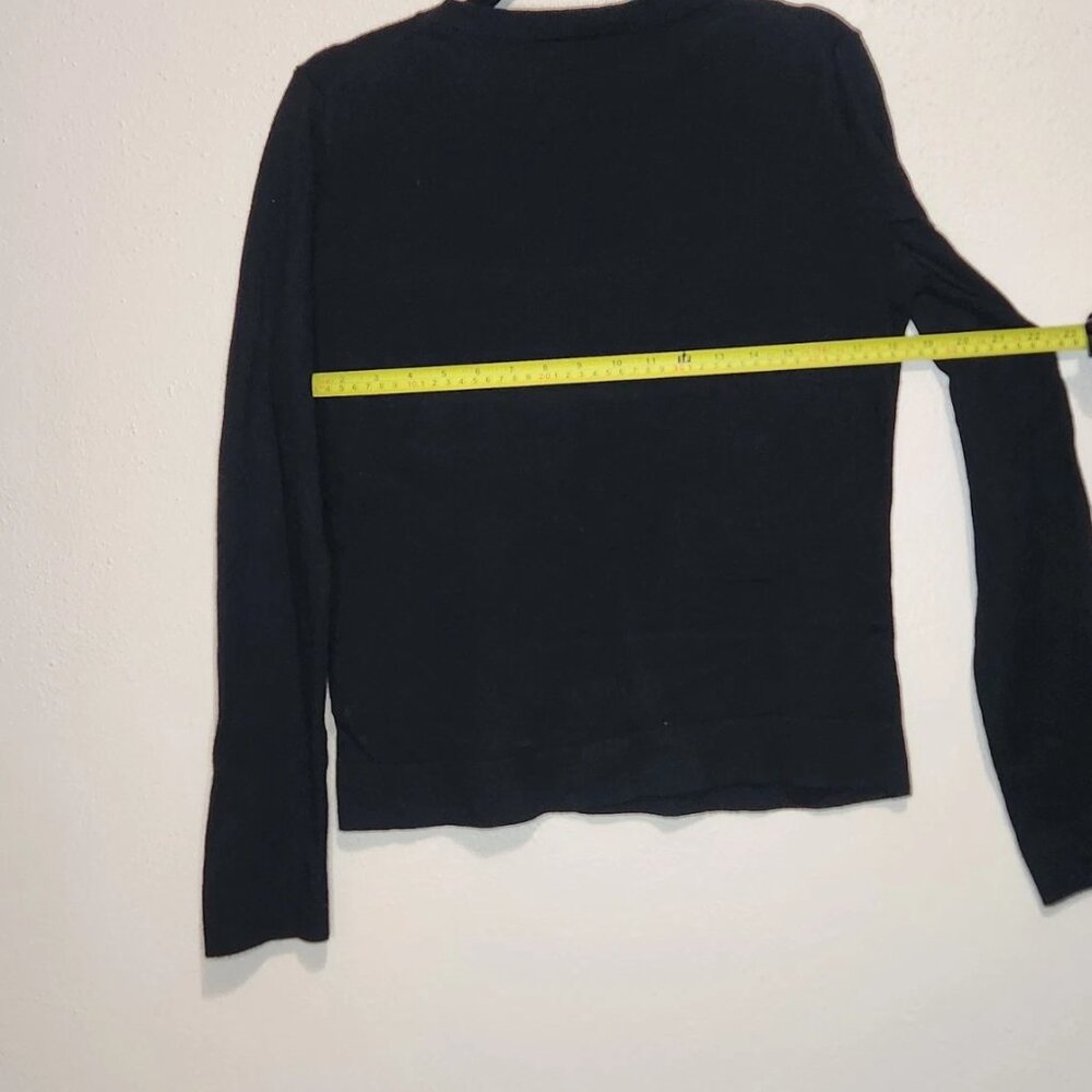 Banana Republic Black Sweater With Print Size Medium - Picture 5 of 6